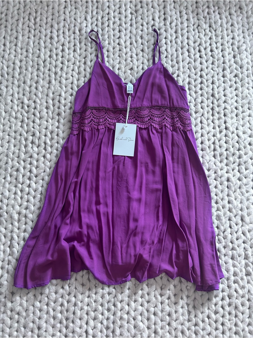 NWT Birch and Stone dress women’s Large babydoll beachy coverup